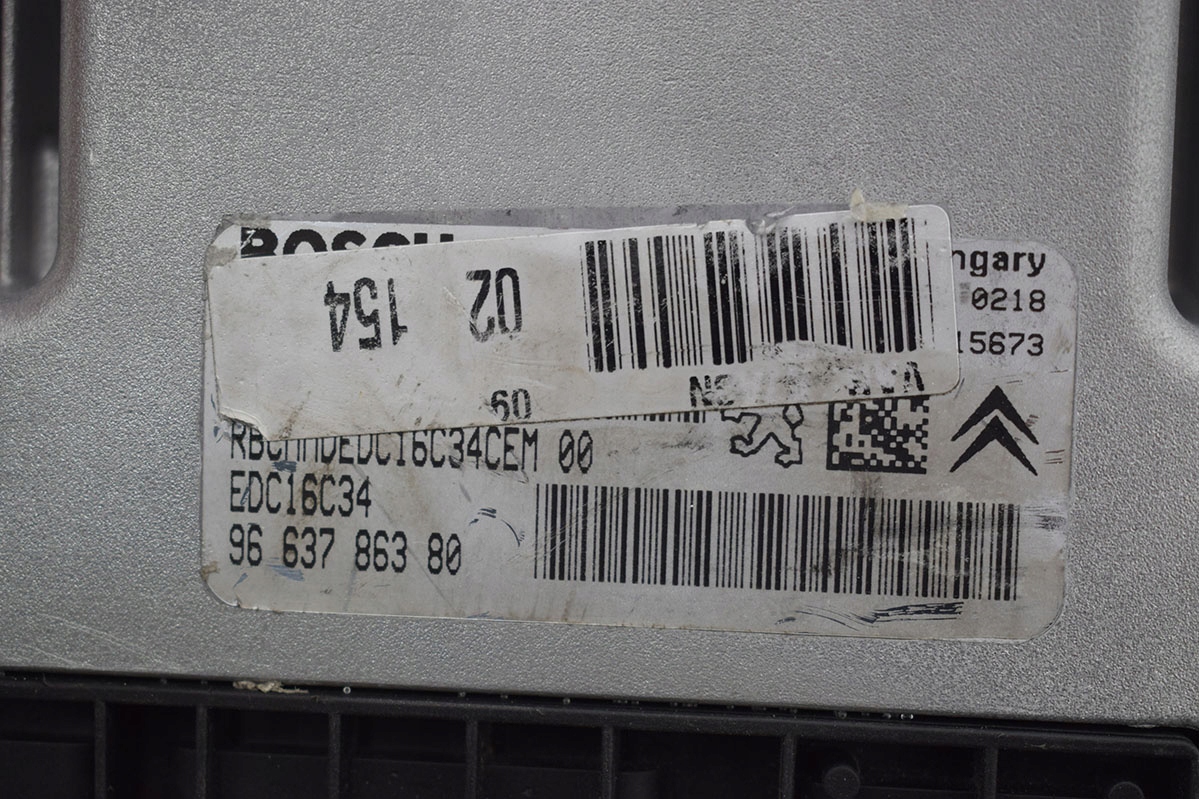 computer control unit CITROEN PEUGEOT 9663786380