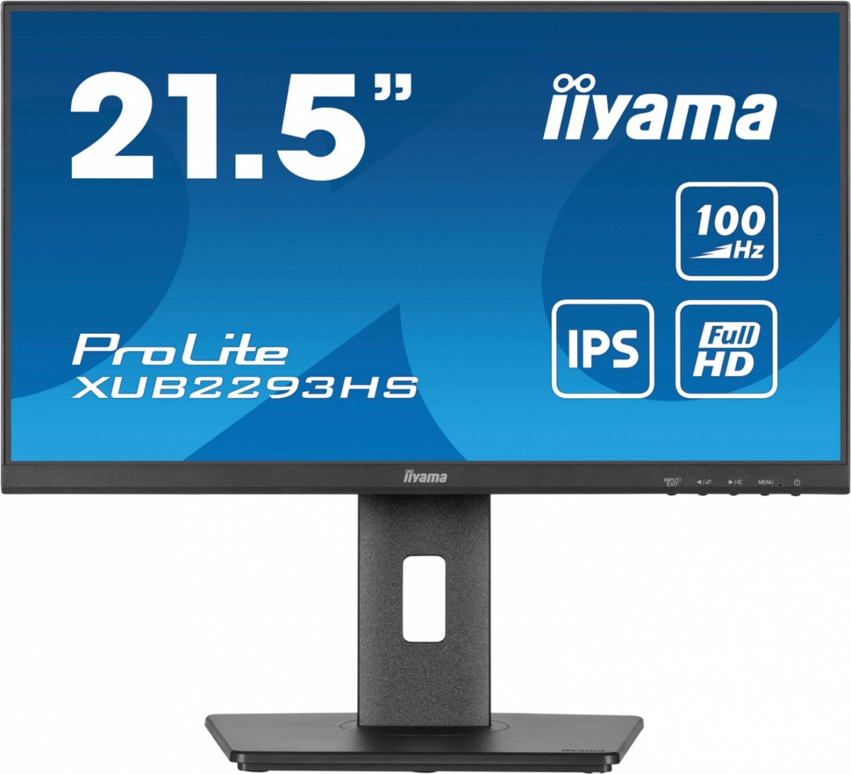 Iiyama Monitor 22 cale XUB2293HS-B6 Ips Hdmi Dp HAS(150mm)
