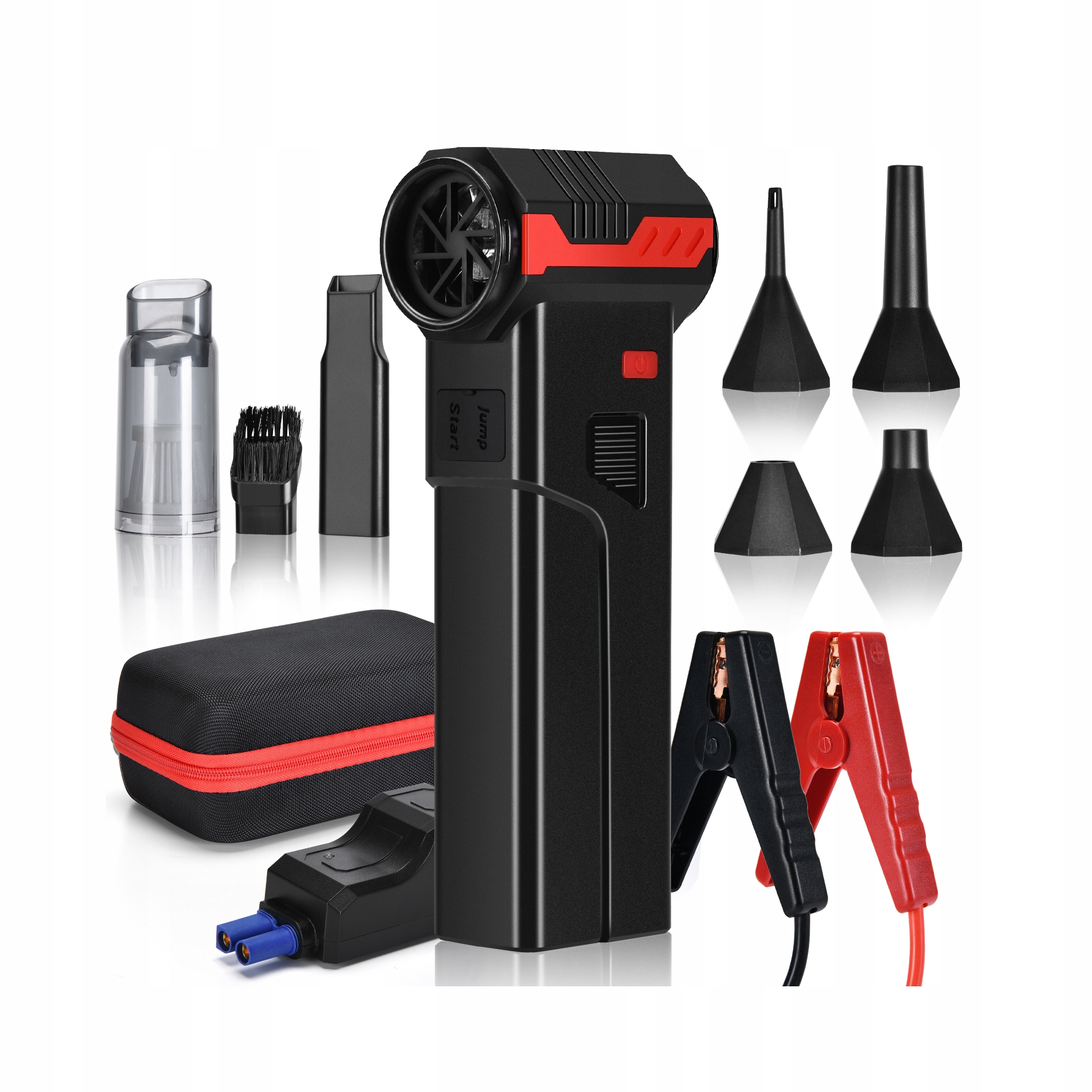 Jump Starter 5v1 Foukač Turbo 130000RPM Powerbank Pumpička Vysavač