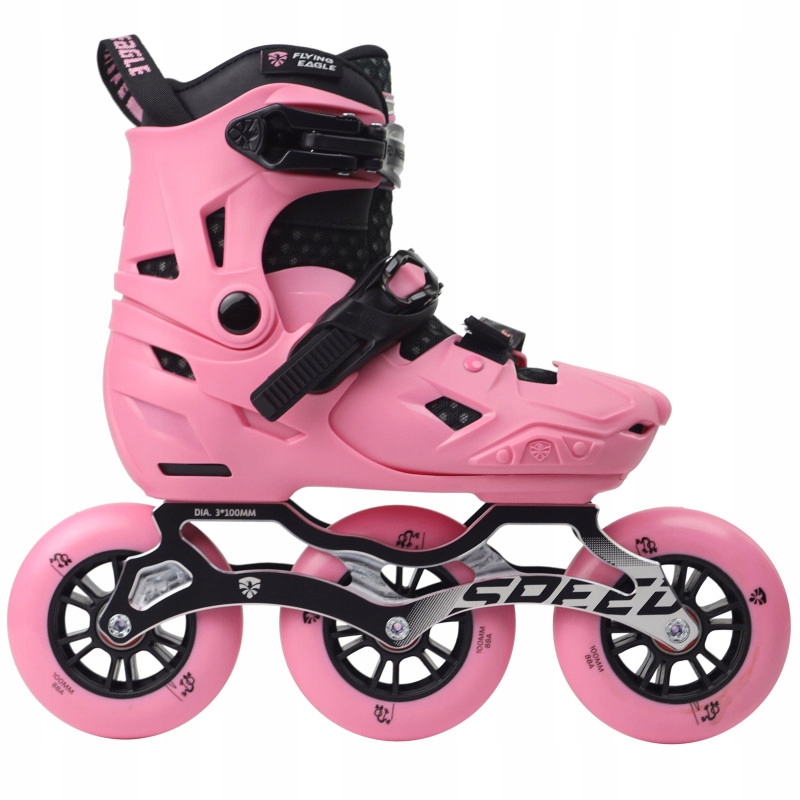 Rolki dla dziewczynki Flying Eagle S7 Speed różowe 37-41
