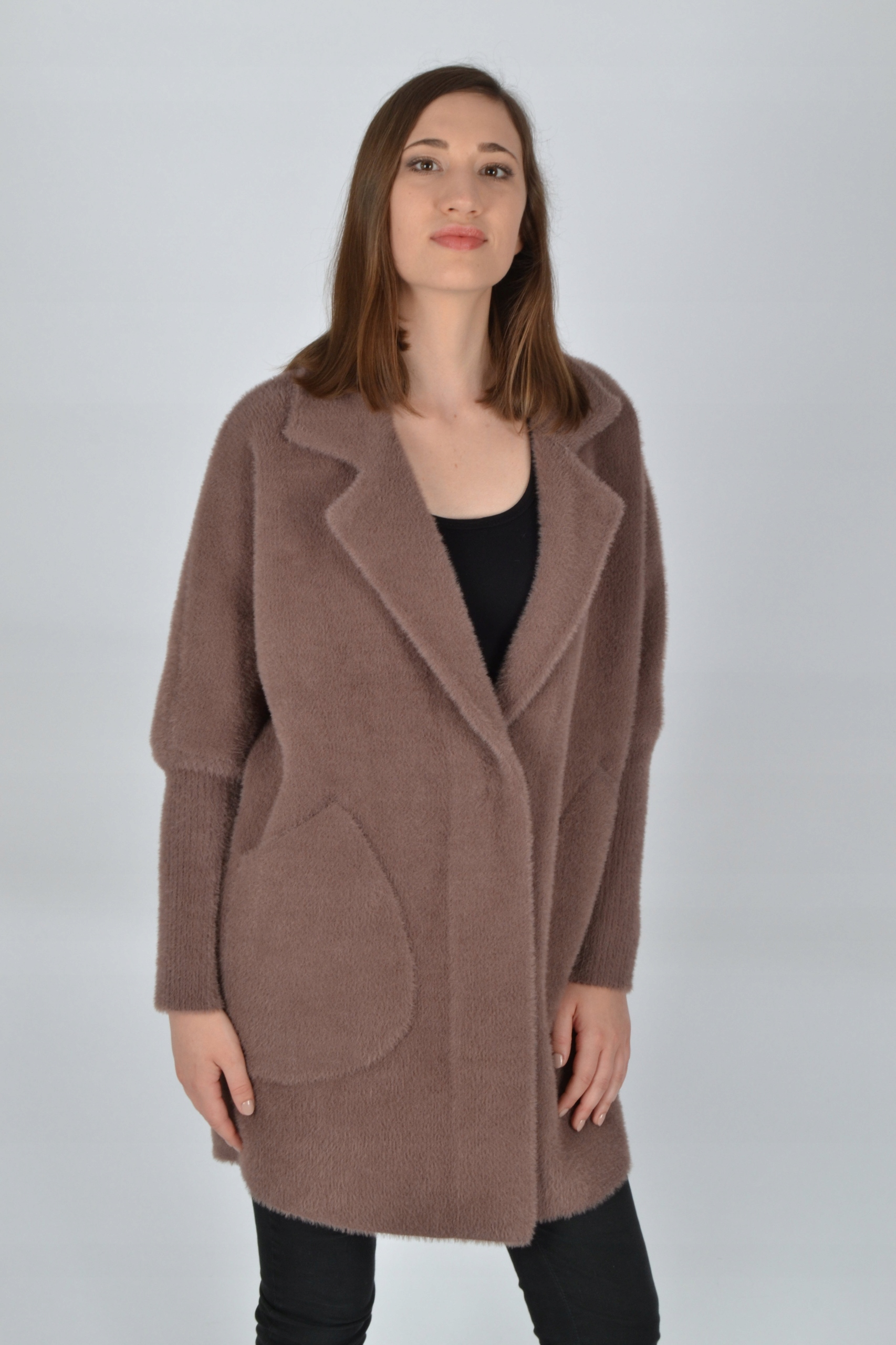 Płaszczyk damski ALPAKA oversize MODEL MNIEJSZY Kolekcja Jesień/Wiosna