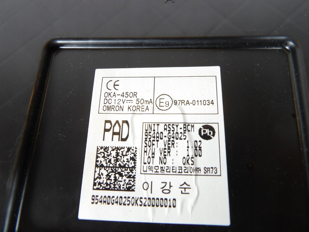 HYUNDAI I30 N module BCM 97RA-011034