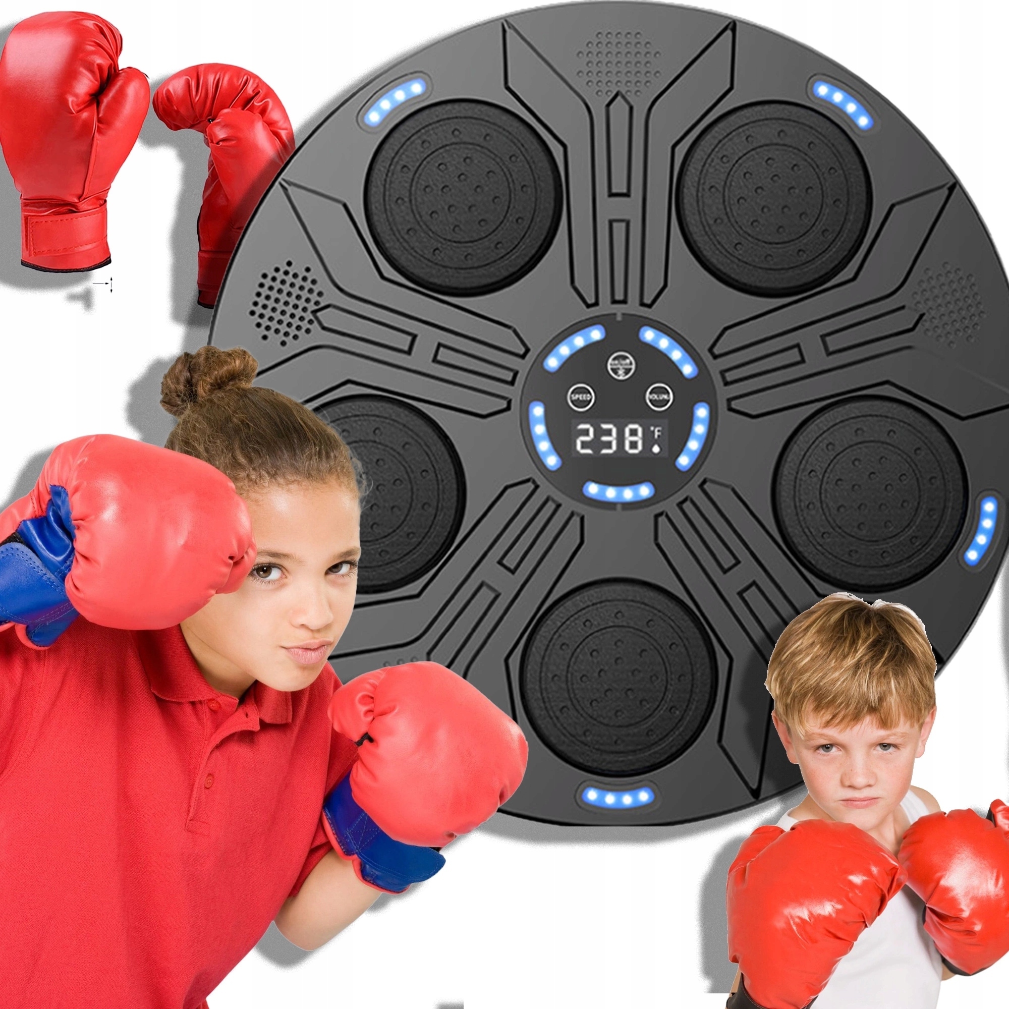 Interaktivní boxovací Bluetooth hudební štít pro boxování Trénink