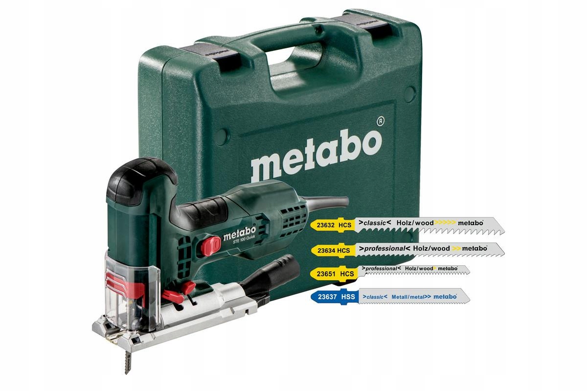 Metabo. Přímočará Pila 710W Ste 100 Quick Set 20x Pilové Listy MET601100900