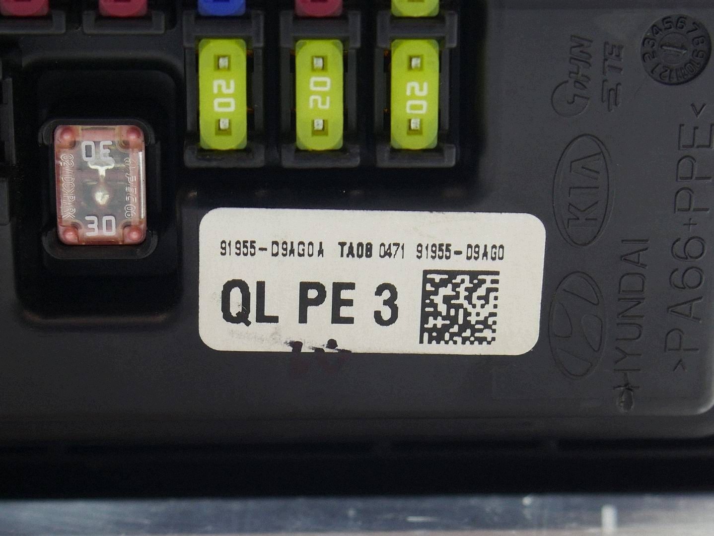 fuse box module KIA SPORTAGE IV 91955-D9AG0