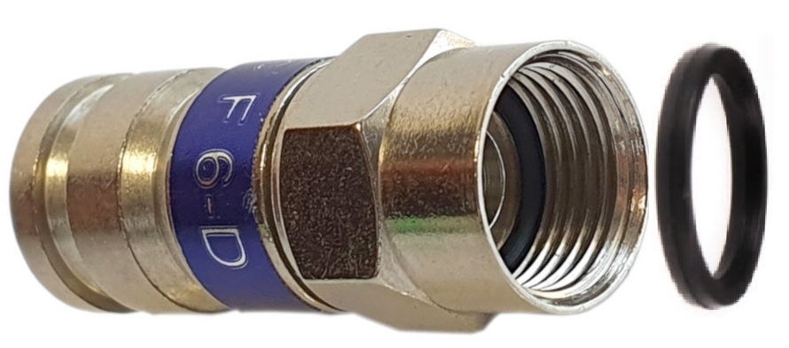 Wtyk Złącze F Kompresyjny RG6 Antenowy Satelitarny