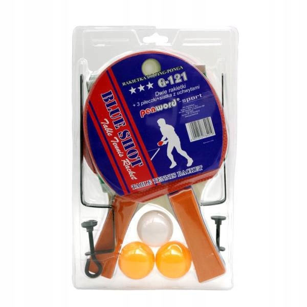 ZESTAW DO TENISA STOŁOWEGO / PING PONGA, 2 RAKIETK