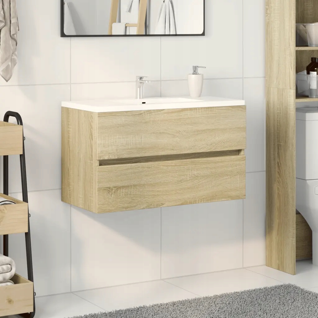 Skříňka pod umyvadlo dub sonoma 80 x 38,5 x 45 cm dřevotříska Sonoma oak 84