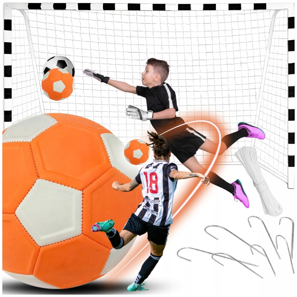 Fotbalová branka kovová tréninková 300x200 torzní fotbal komplet