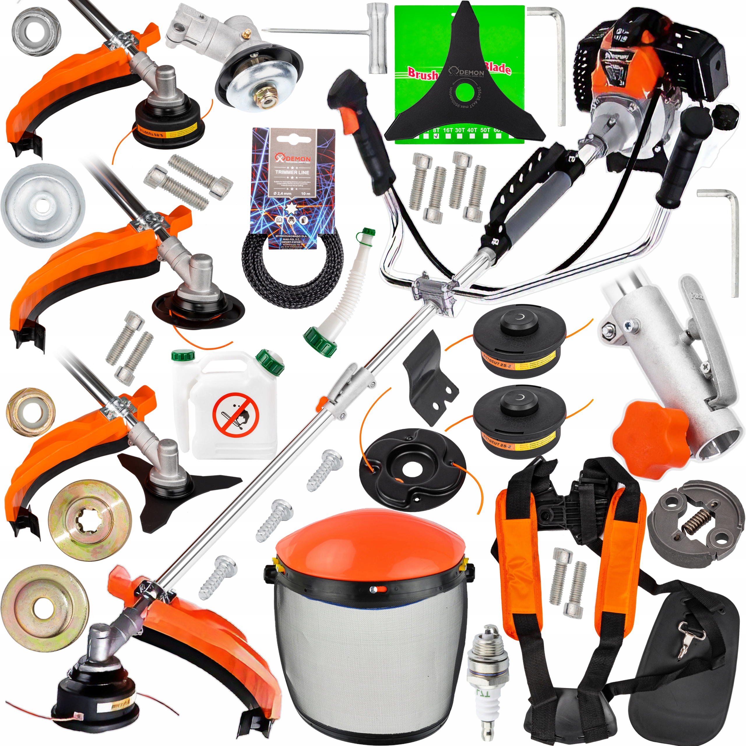 Kosa Spalinowa Do Trawy Wykaszarka Podkaszarka Demon Split RQ580S Składana