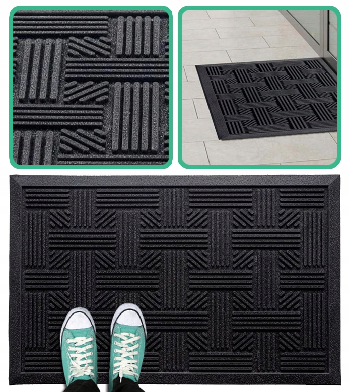 WYCIERACZKA GUMOWA MATA WEJŚCIOWA POD DRZWI DO BUTÓW ZEWNĘTRZNA | 40x60