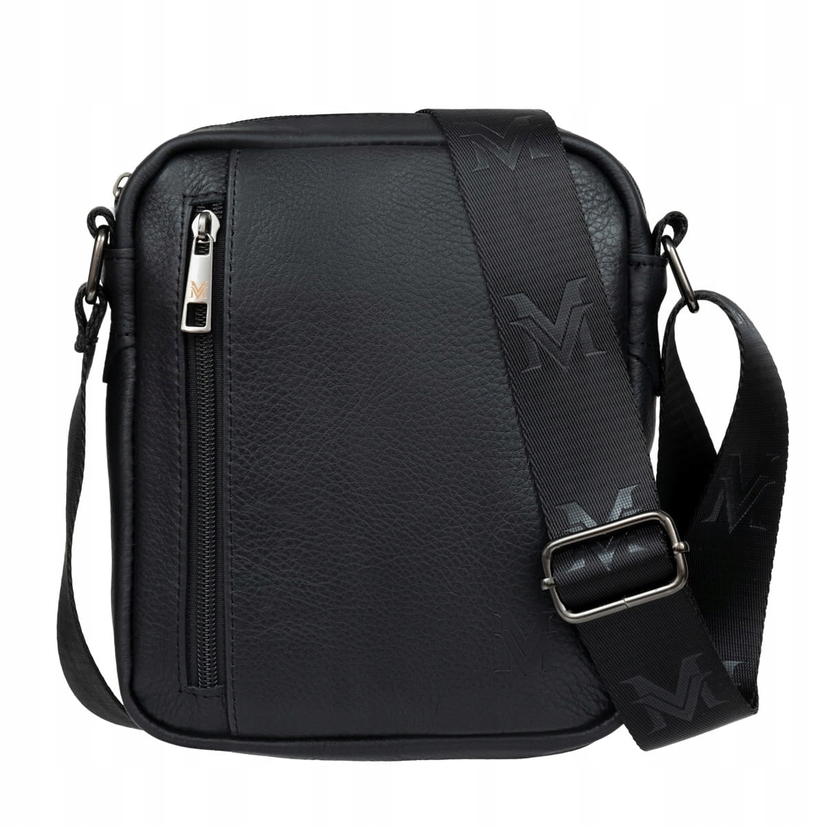 Malá pánská kožená taška VerMari Forta černá