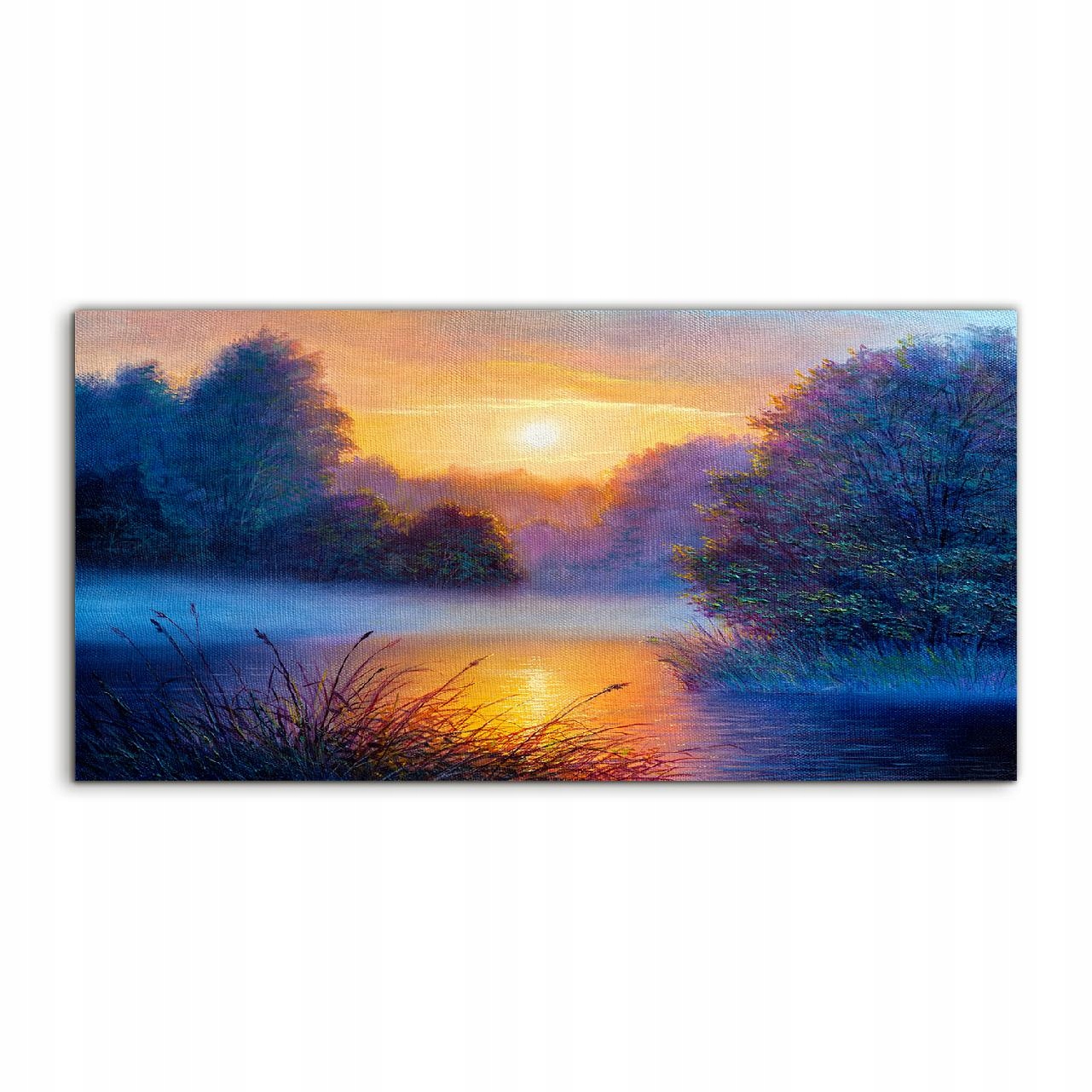 Fotoobraz 120x60 na stenu Krajina Stromy Rieka