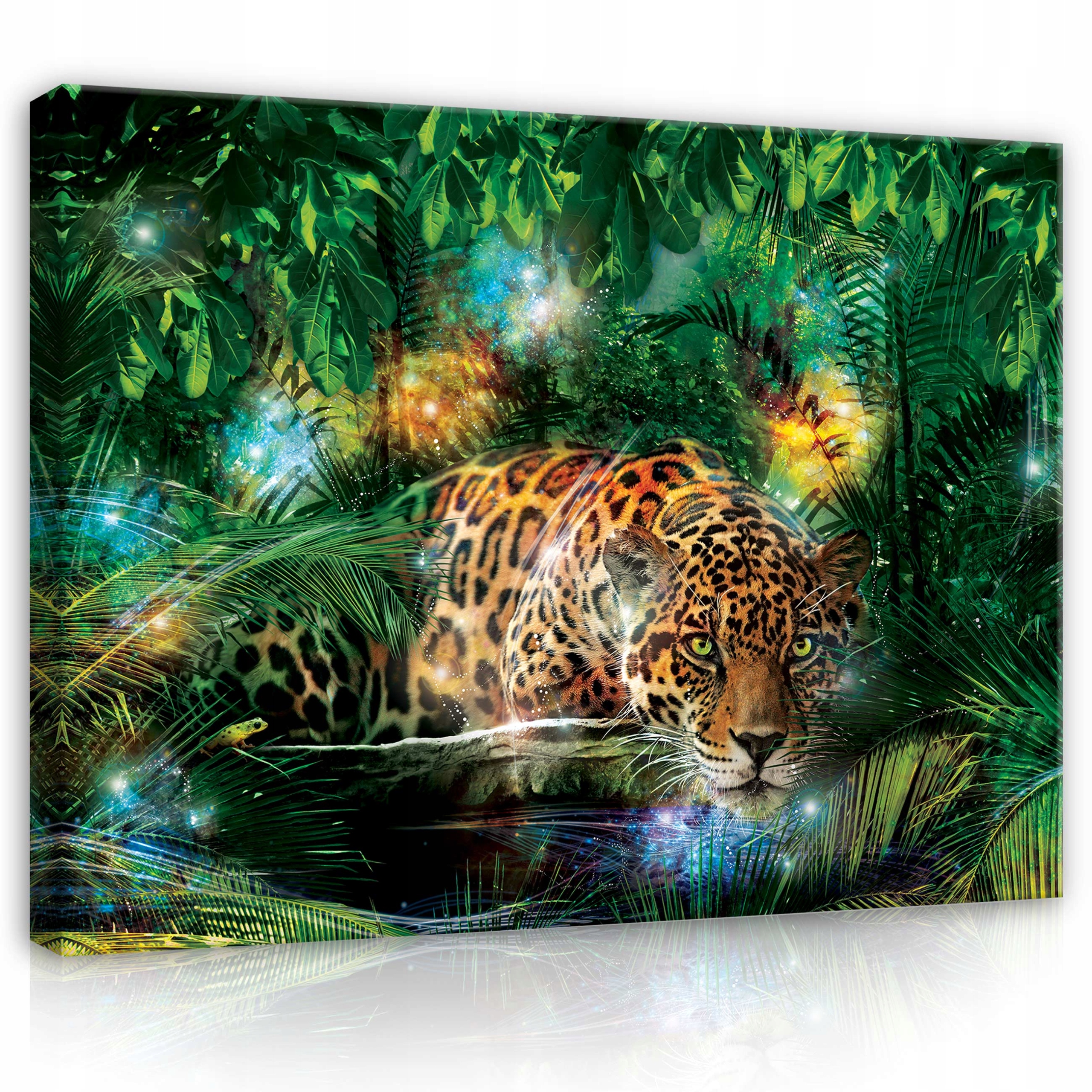 

Obraz do salonu Jaguar Dżungla Tygrys Duży 100x70