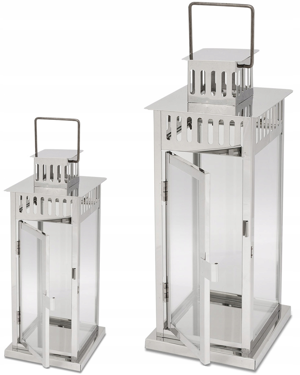 

Latarnie Lampiony Świeczniki Ogrodowe Komplet 2szt