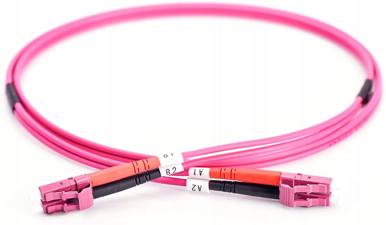 Digitus Patch cord światłowodowy Fo LC-LC MM 50/125 OM4 duplex Lsoh 1m