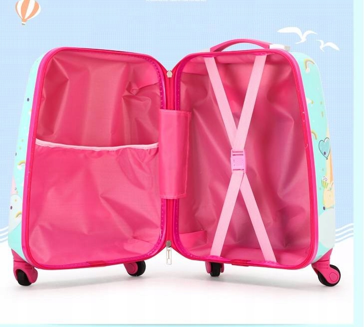 JEDNOROŻEC UNICORN ZESTAW WALIZKA KABINOWA DZIECI BAGAŻ PODRÓŻNA + PLECAK Płeć dziewczynki