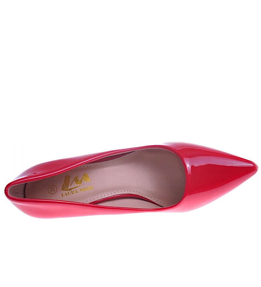 DAMSKIE CZÓŁENKA CZERWONE SZPILKI 117801 39 Rozmiar 39