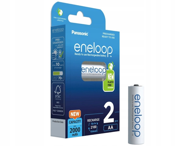 

Akumulatorki Aa 2000 mAh Panasonic Eneloop 2 szt.