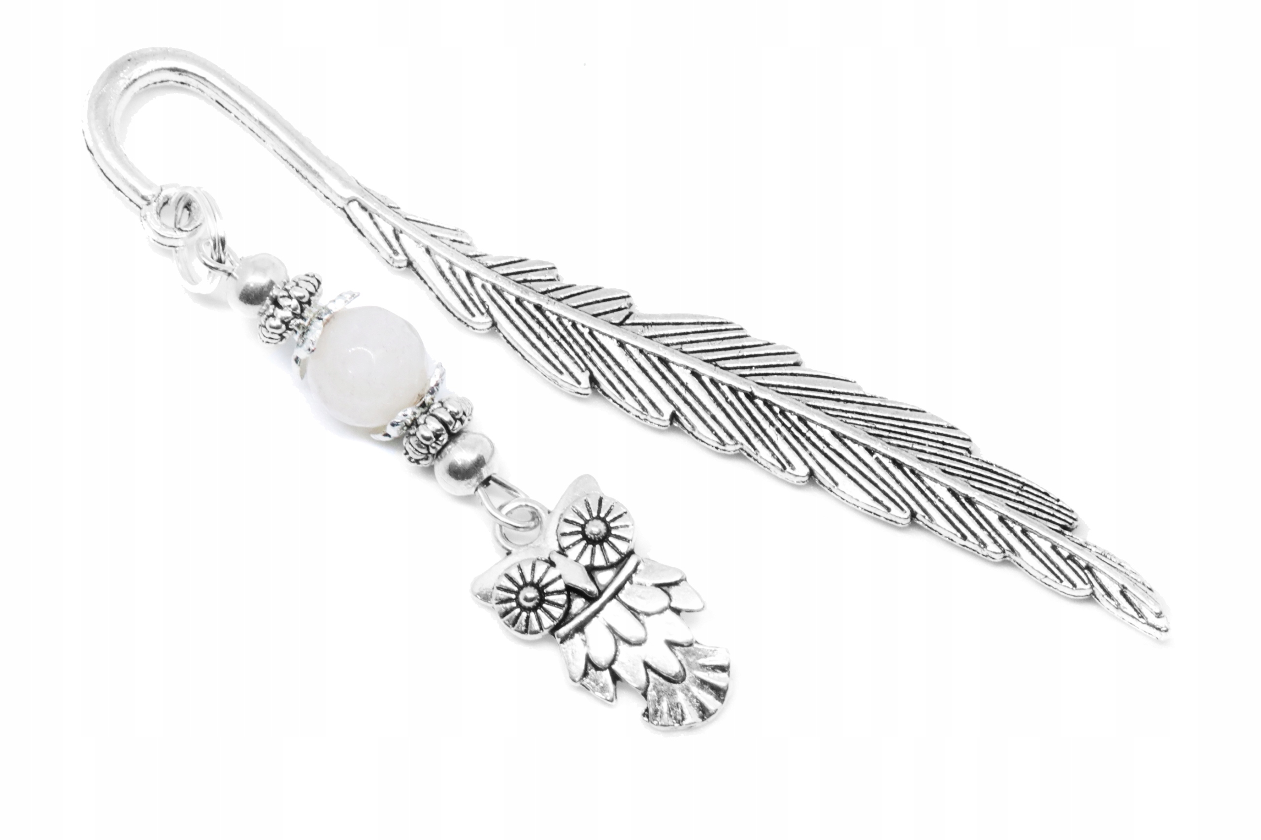 ZAKŁADKA DO KSIĄŻKI sowa sówka JADEIT kamień