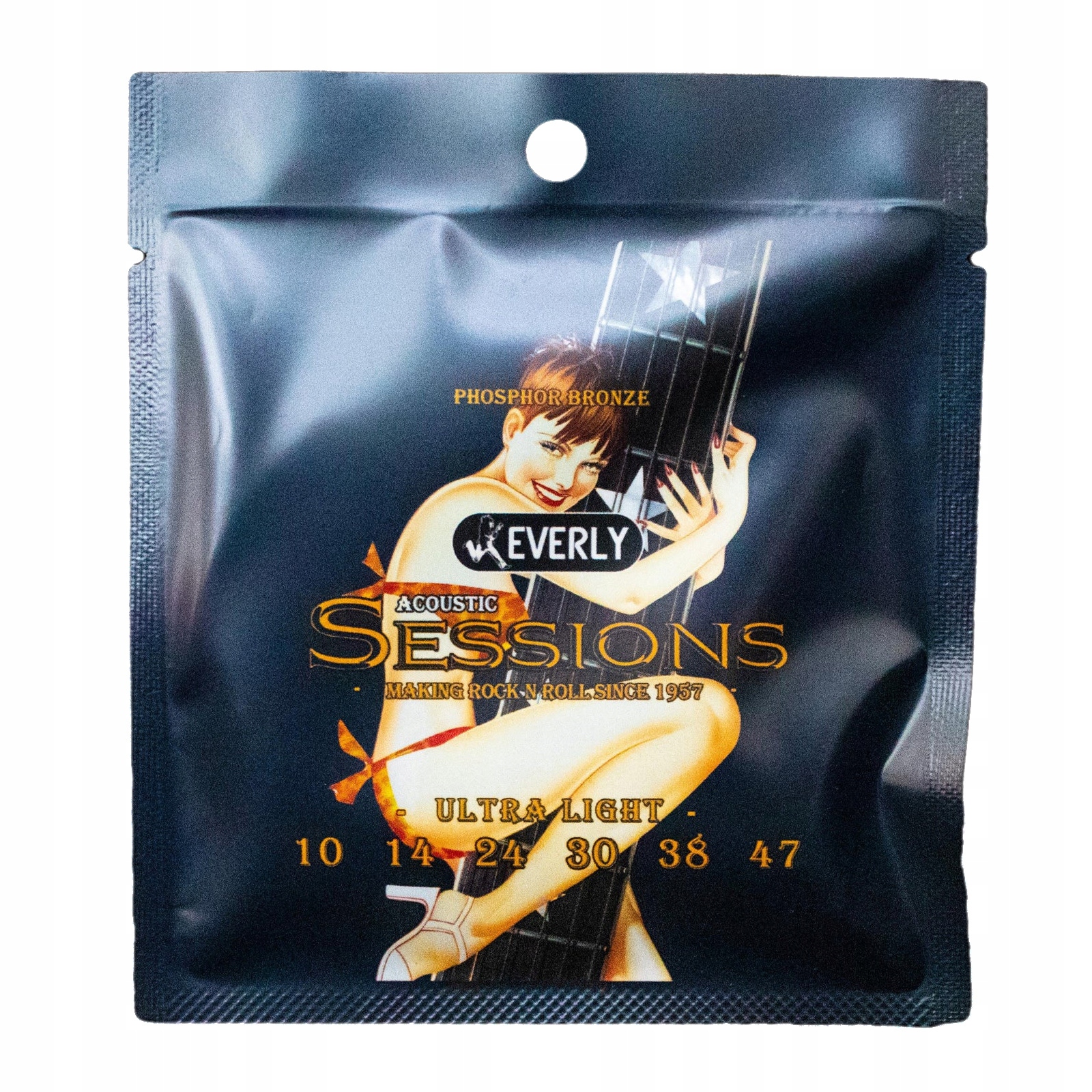 Struny do gitary akustycznej Everly Acoustic Sessions Phosphor Bronze 10-47