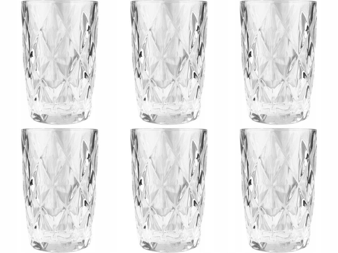 

Komplet Szklanek Szklanki 300ml Elise Clear 6szt