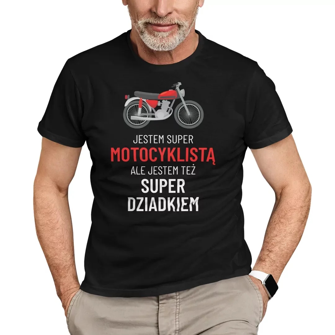 

Dla Dziadka Motocyklisty Śmieszna Koszulka