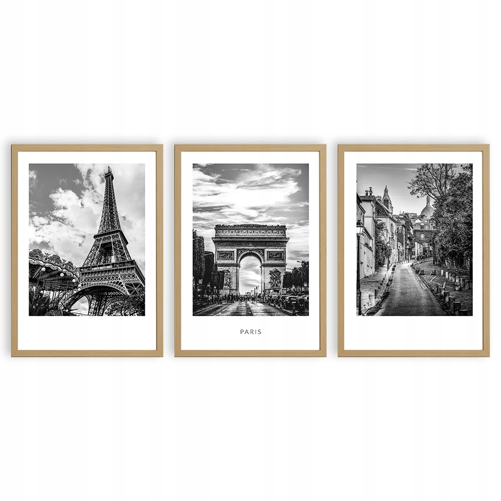 PLAKATY A4 ZESTAW OBRAZY PARYŻ PARIS MIASTO CITY
