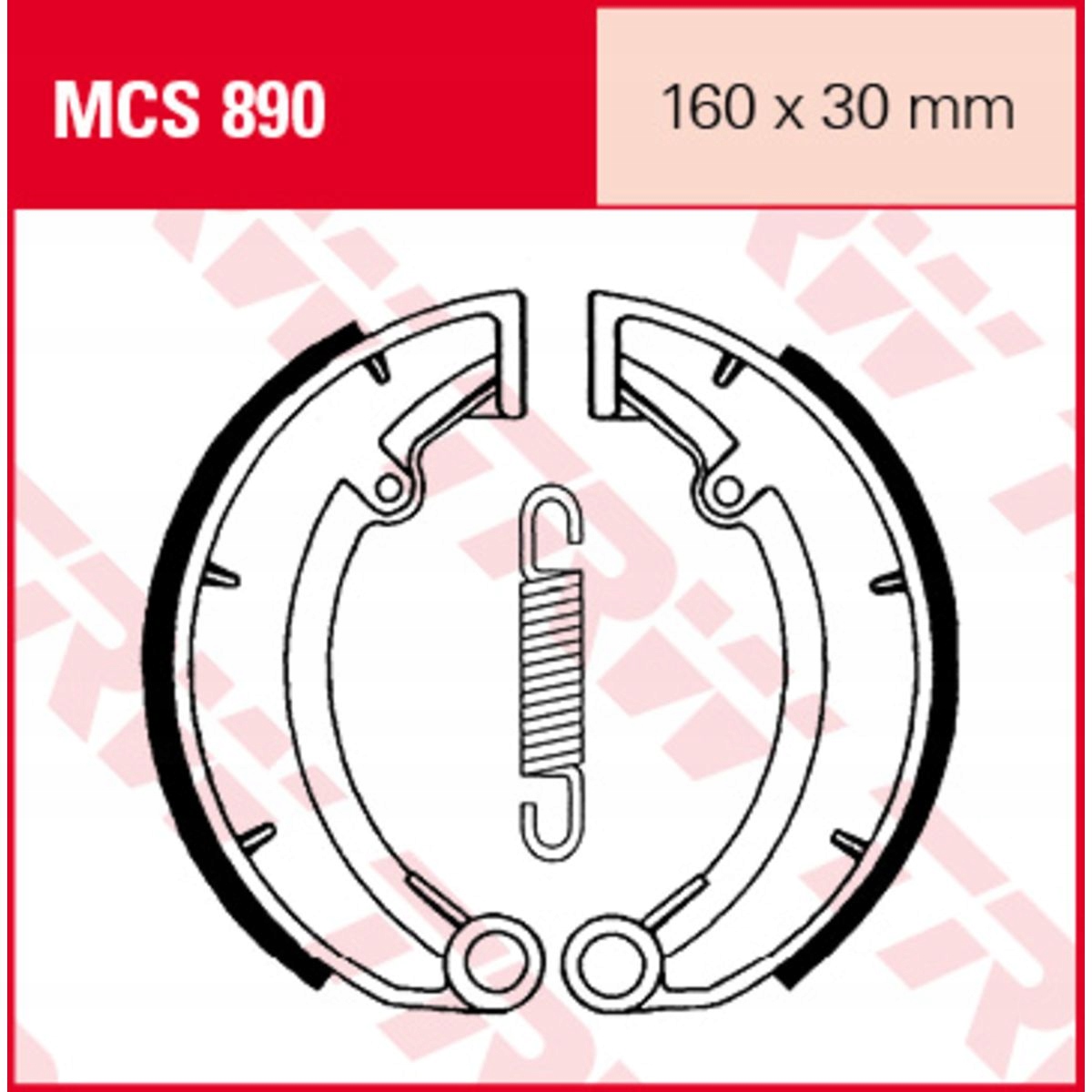 MCS890 - Гальмівні колодки передні / задні MZ / MUZ ETZ, FUN, RED S