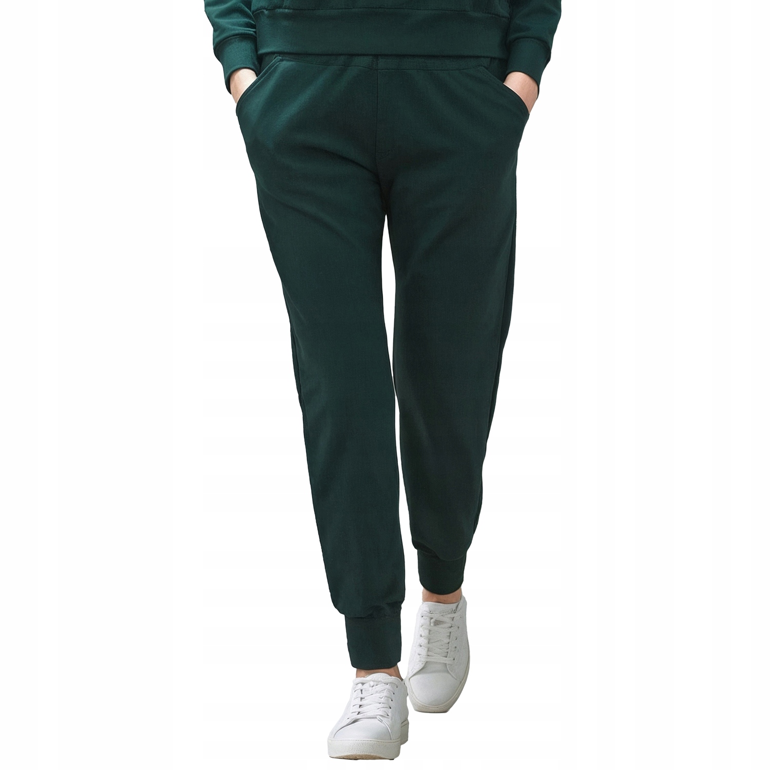 Dámské dlouhé bavlna tepláky Vivisence 9103 zelené velikosti XL