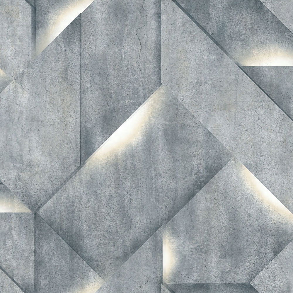 

Tapeta Bryły Beton Efekt 3D Winylowa Na Flizelinie