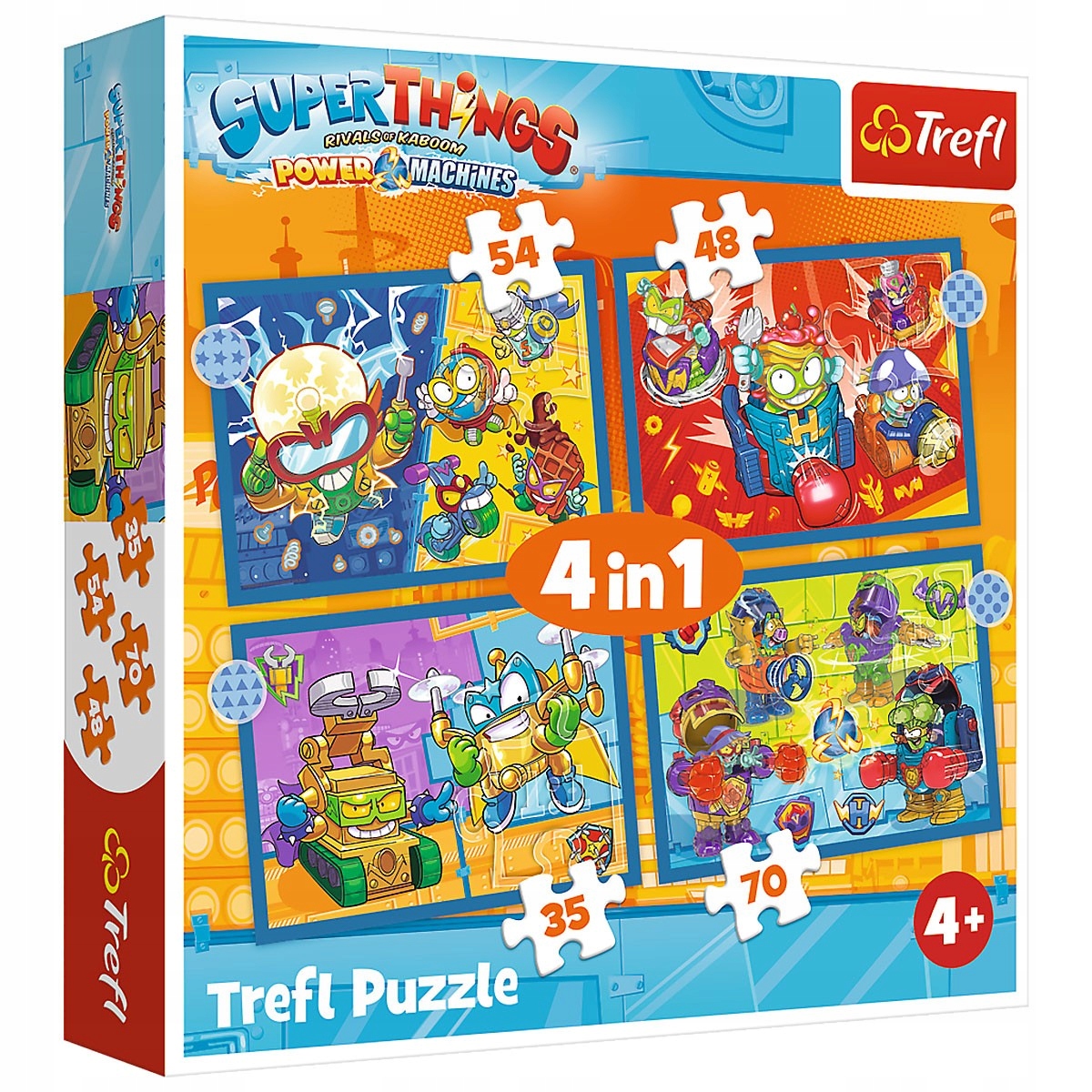 34390 TREFL PUZZLE 4W1 SUPER AKCJA