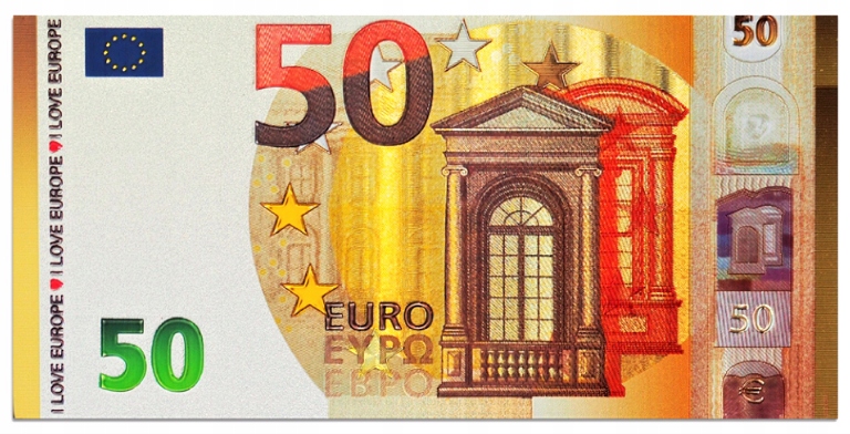 

Magnes 50 Euro Banknot Dwustronny