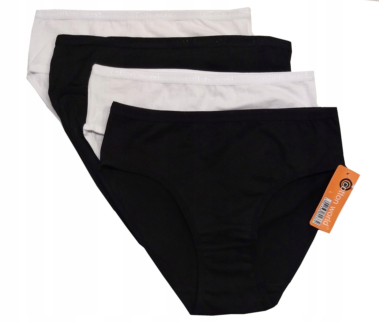 

4x Majtki Figi Damskie xxxl wysokie bawełna- 3XL
