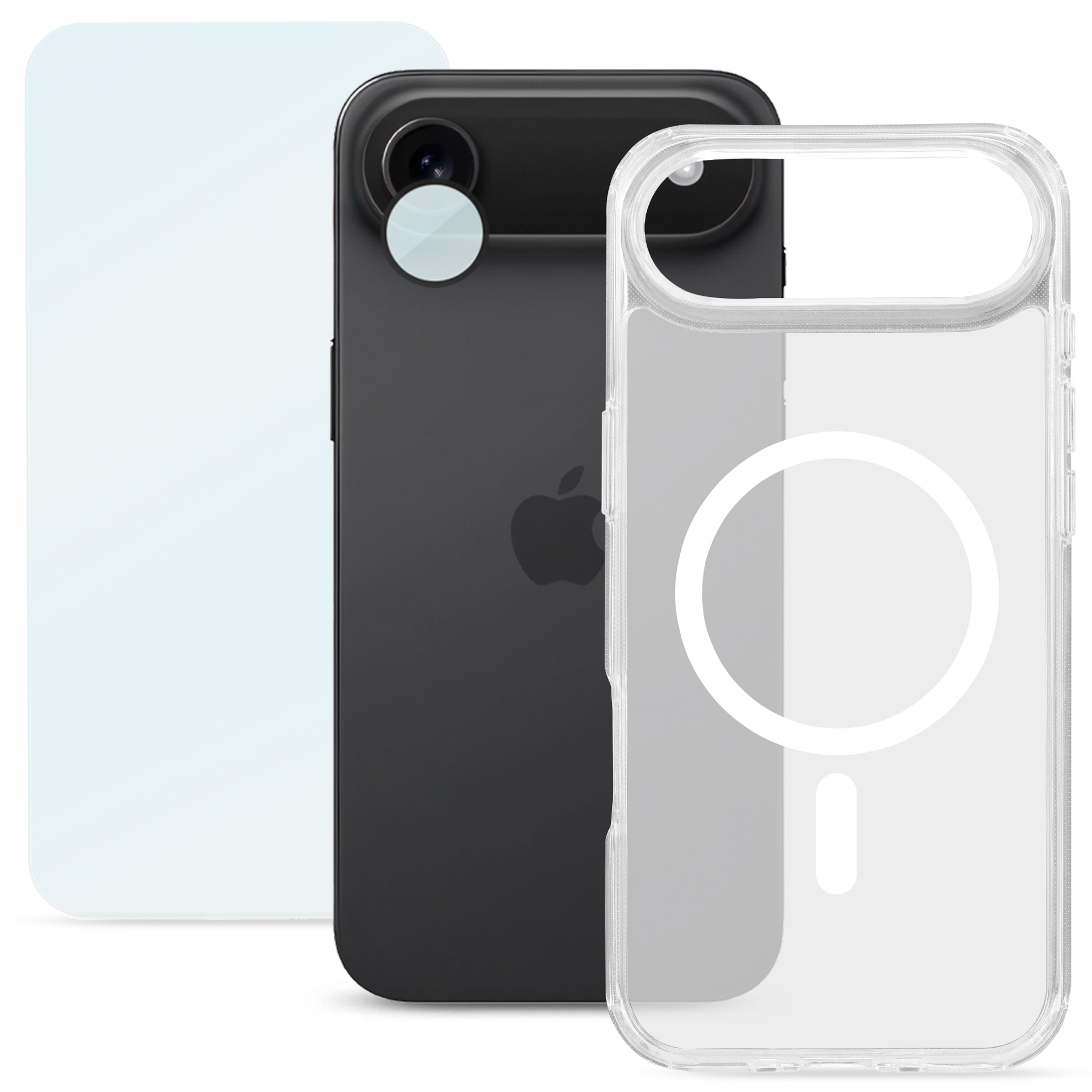 Pouzdro Zadní Kryt Pouzdro Tvrzené sklo Roobix 3v1 Combo pro iPhone 17 Air