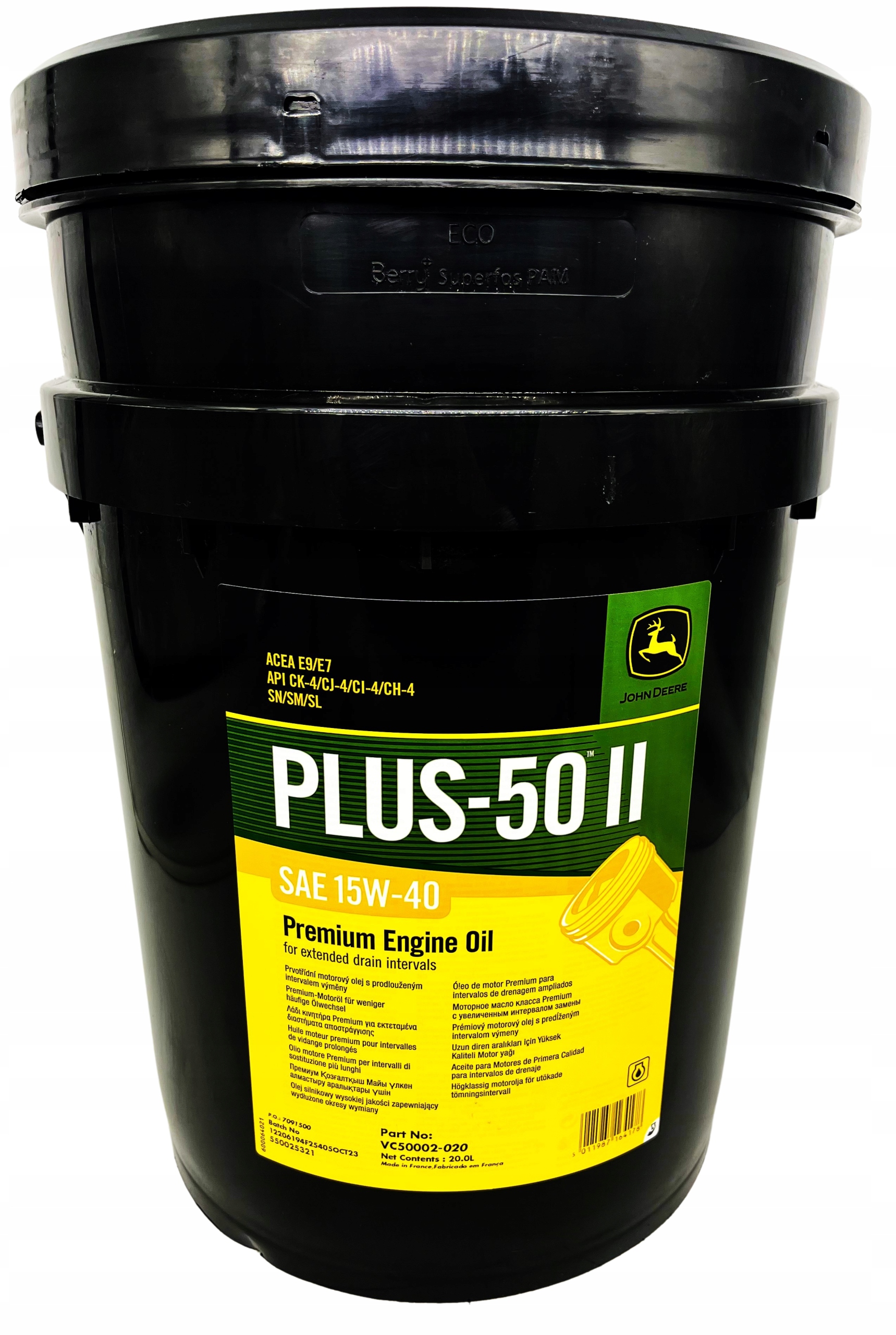 Olej silnikowy JD Plus-50 II 15W-40 20l VC50002-020