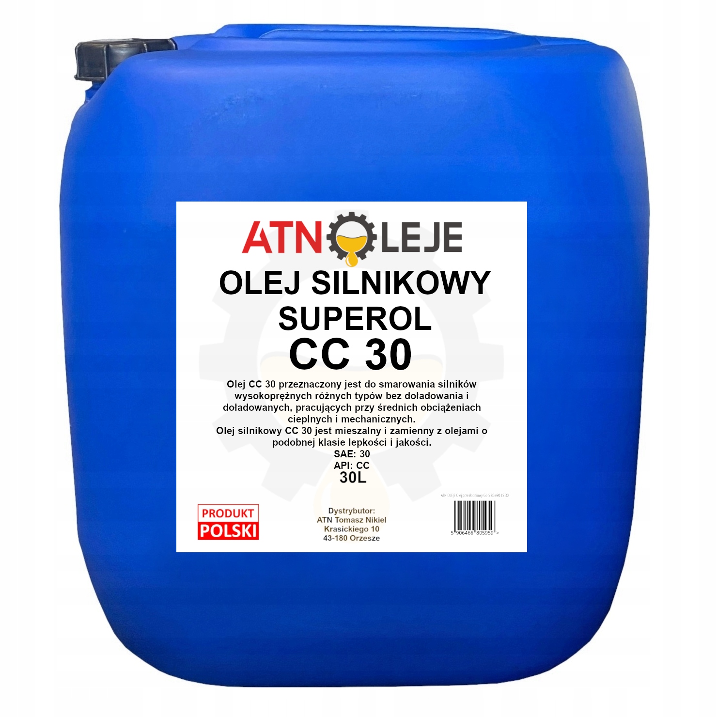 Olej silnikowy Superol CC 30 30L