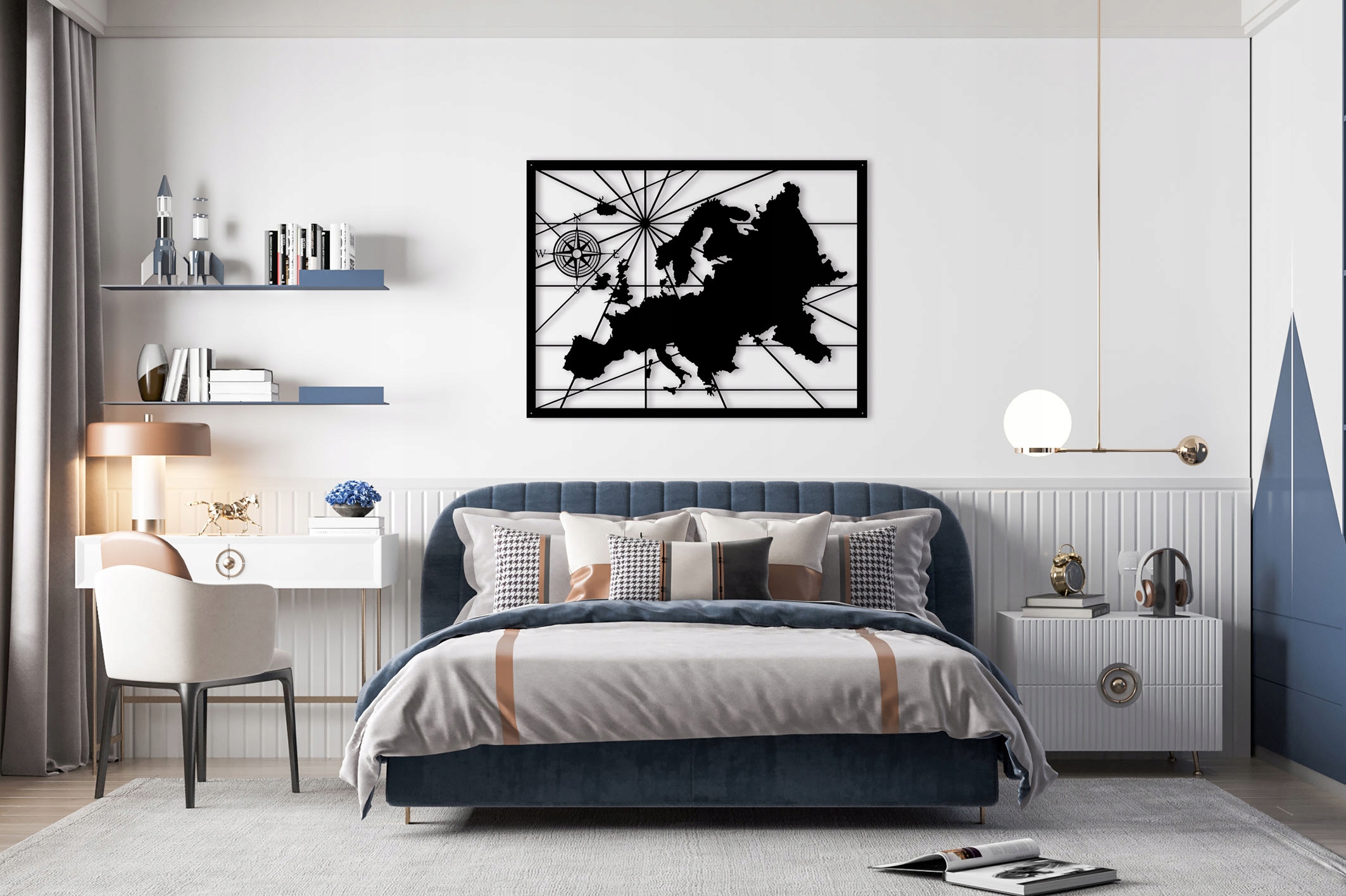 Obraz Panel dekoracja ścienna Mapa Europy 3d Kod producenta OA-111-D