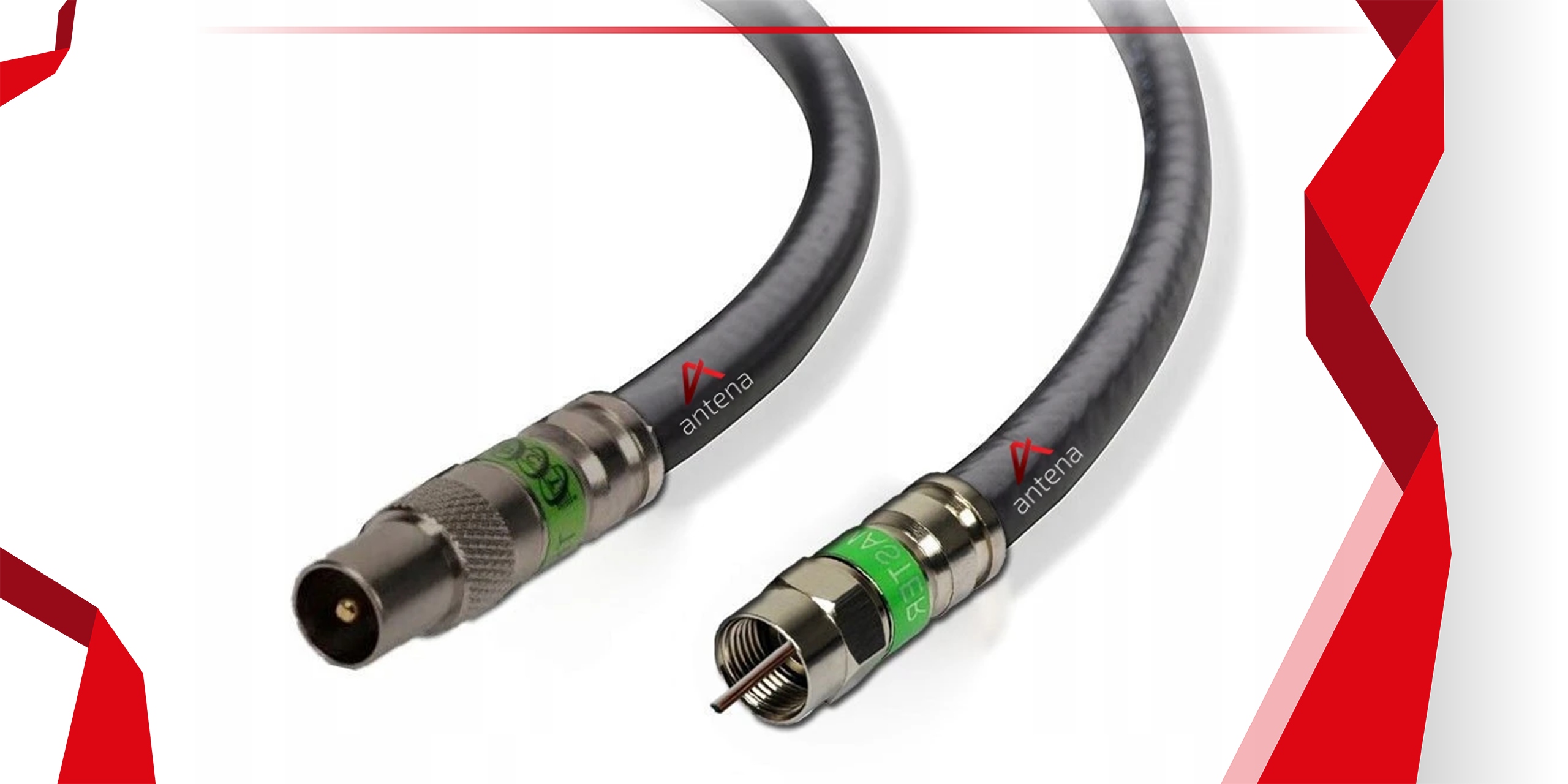 Kabel Koncentryczny Wtyk F Antenowy 8M Zewnętrzny Model Zewnętrzny kabel antenowy ze złączami 8m