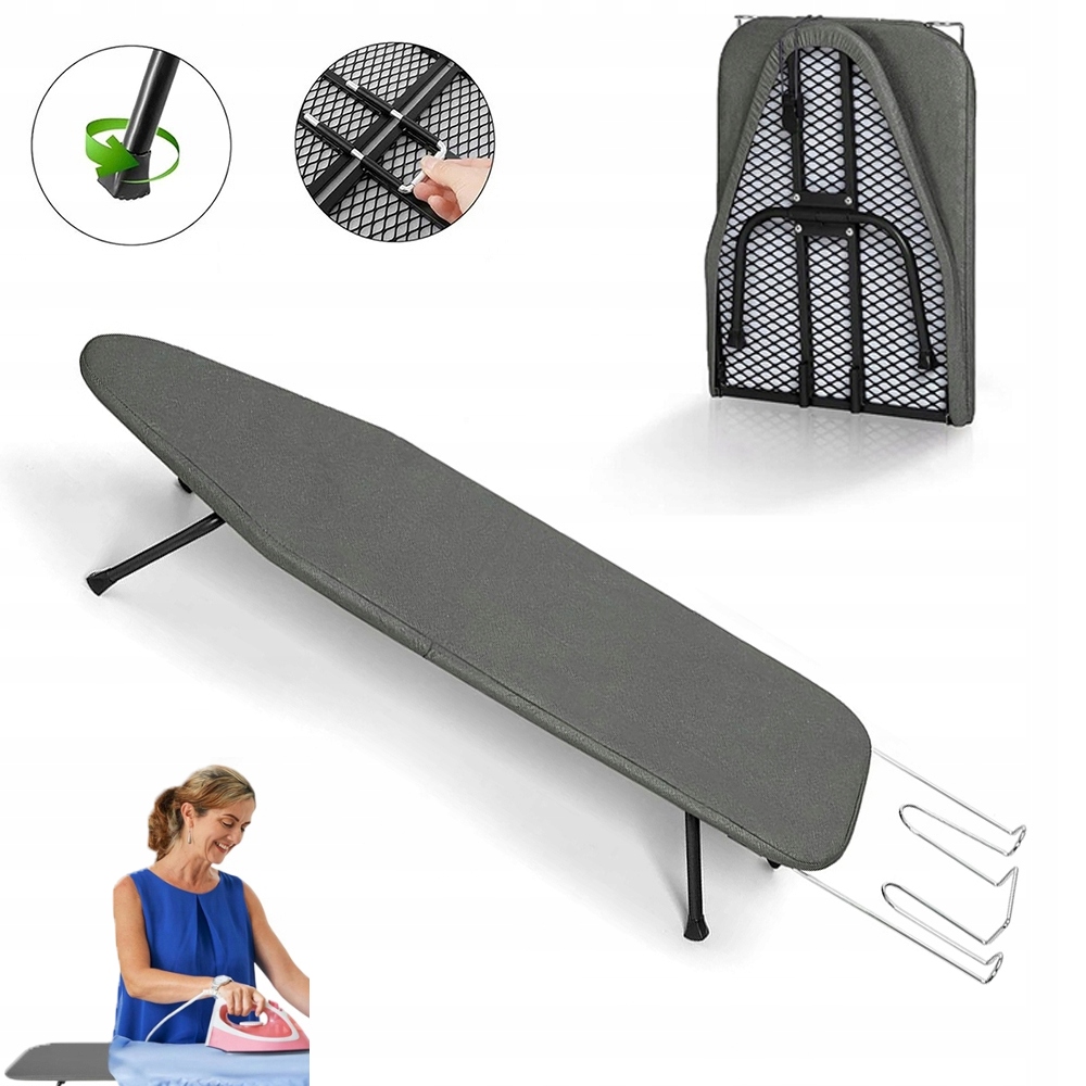 Žehlicí Prkno Skládací Ochrana Oblečení Věšák Na Žehličku Šedý