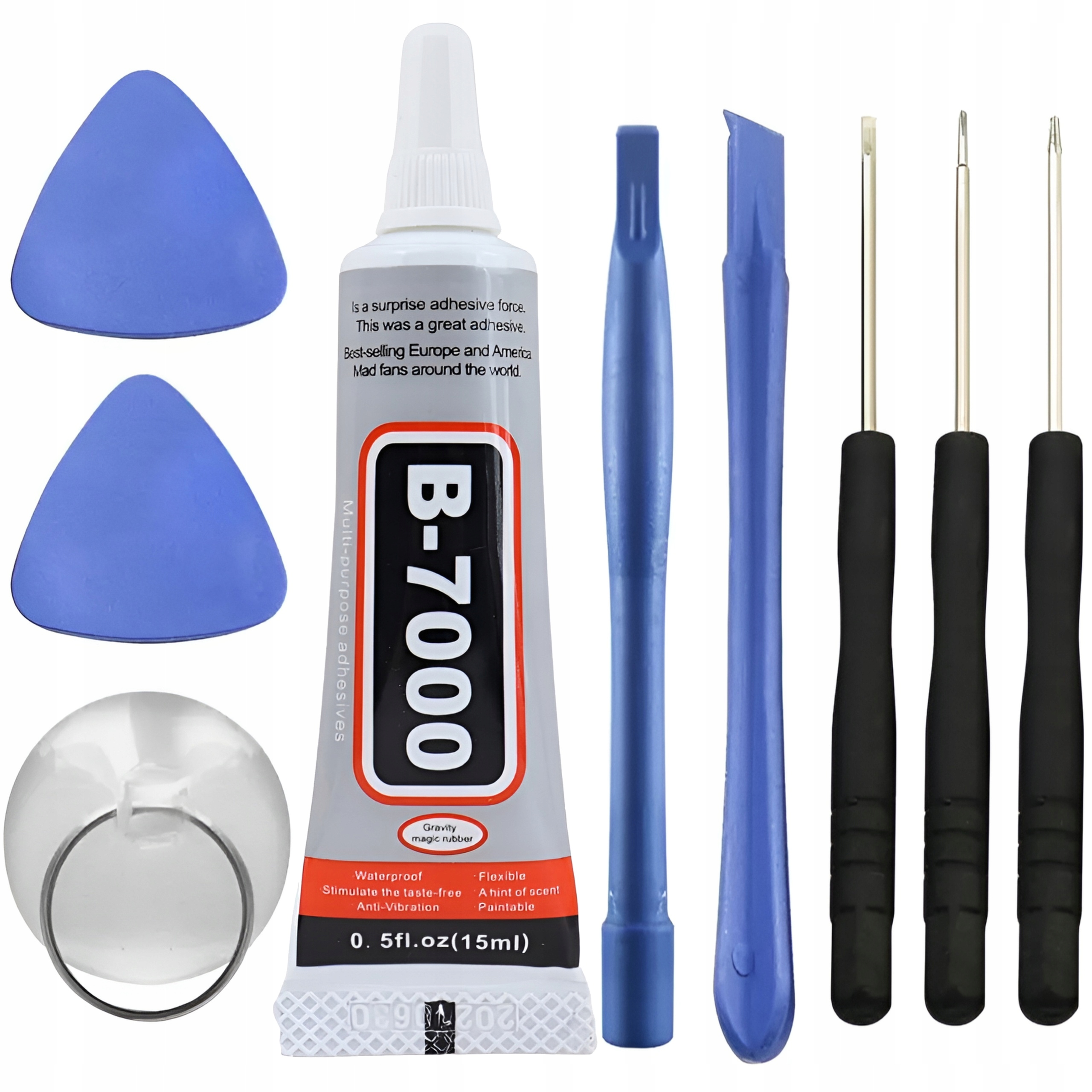ZESTAW NAPRAWCZY KLEJ B7000 NAPRAWA EKRANU SMARTFONA TELEFONU 9w1