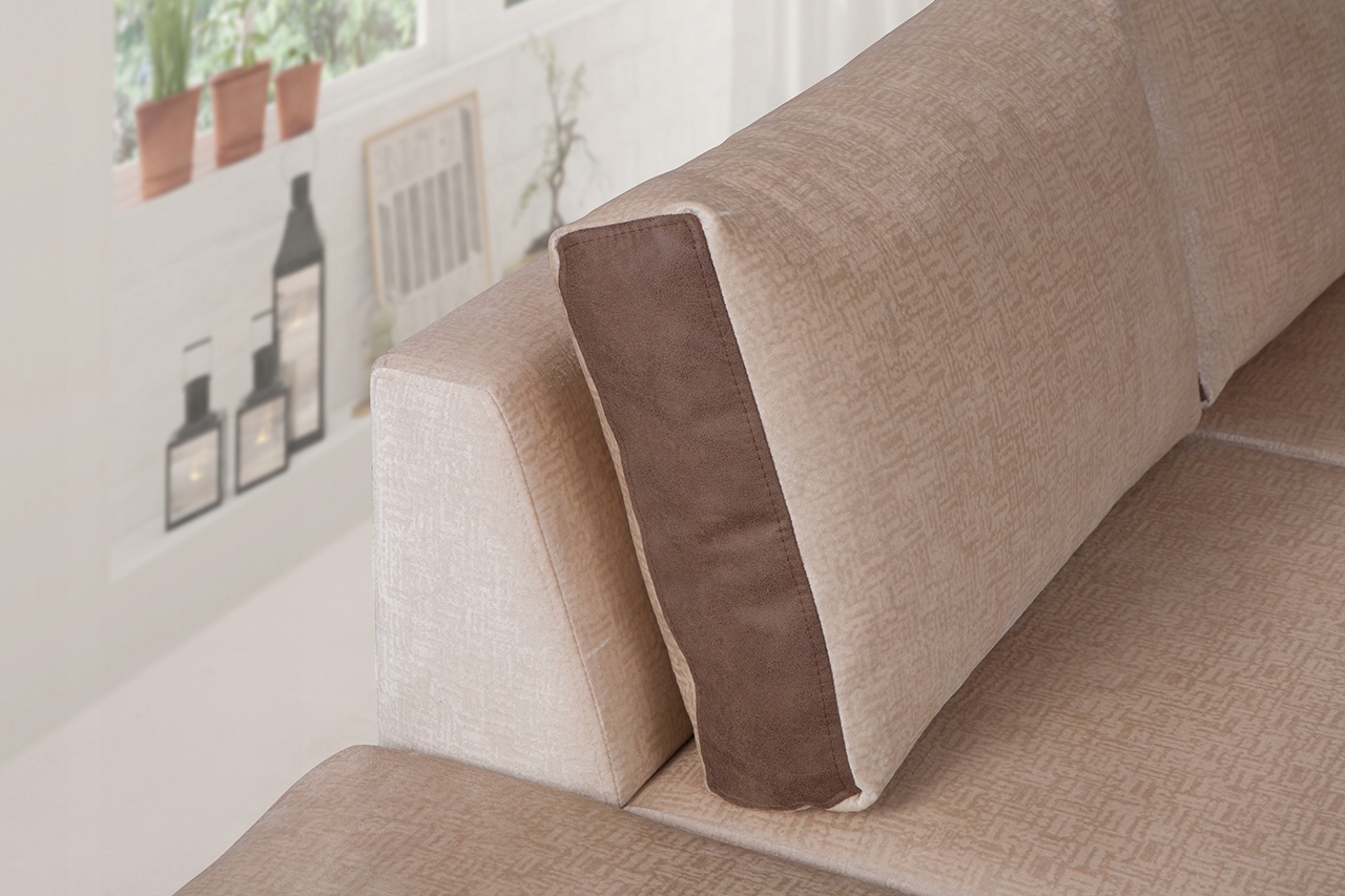 Nowoczesny Narożnik OREGON Select kolor beżowy Wysokość mebla 85 cm