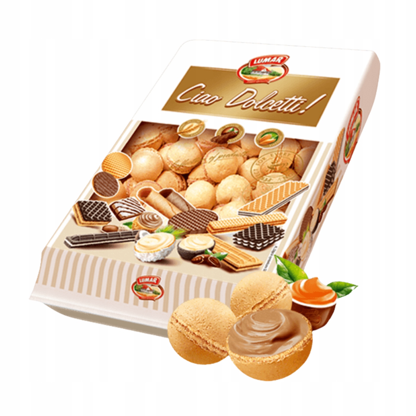 3x Lumar Vaflová kulička Kravička 700G Sladké potěšení s krémovou náplní