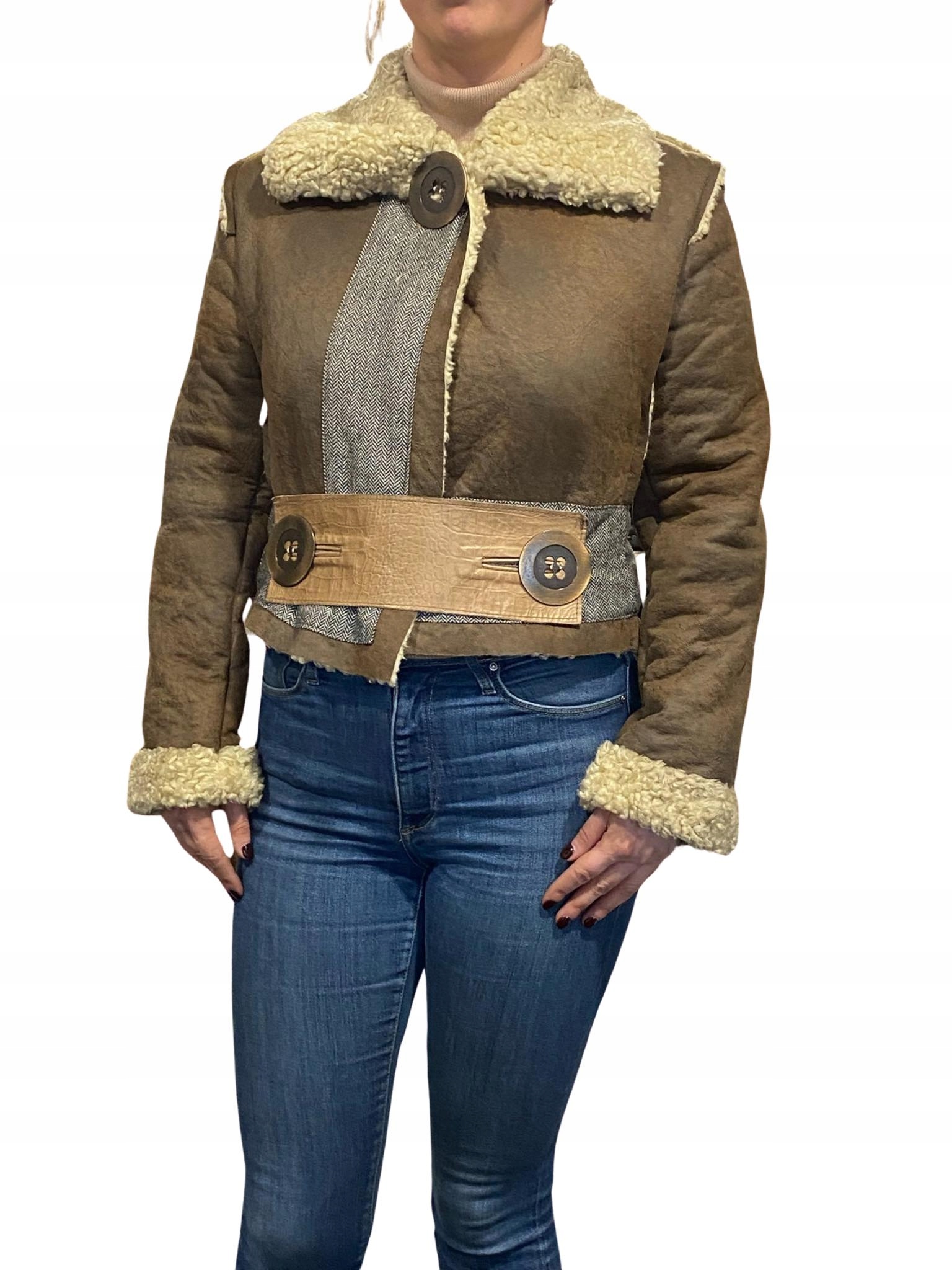 KOŻUCH WŁOSKI MADE IN ITALY ROZMIAR S