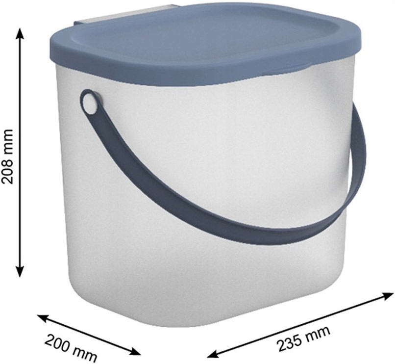 Pojemnik na proszek detergenty łazienkowy Rotho 6l Marka Rotho