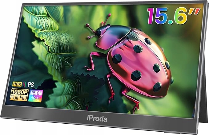 iProda przenośny monitor 15,6 cala, drugi ekran rozszerzenie z Usb C/hdmi