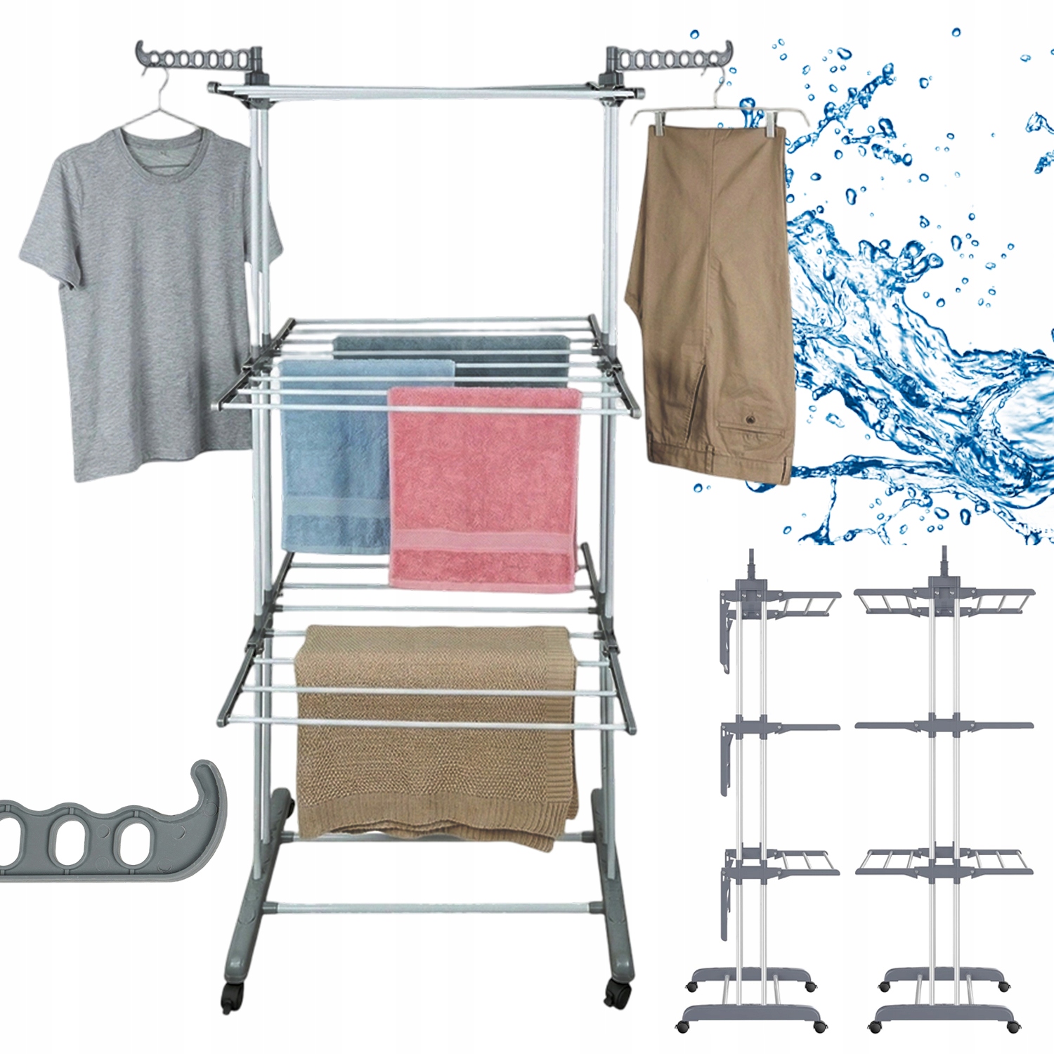 Věšák Na Kolečkách Tyč Na Oblečení Věšák Na Oblečení Vyrobený Do Domácnosti