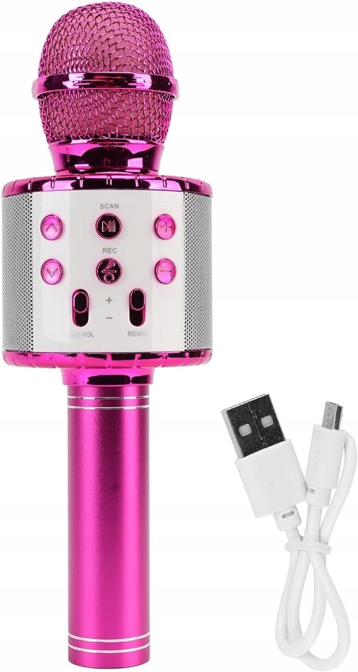 MIKROFON DZIECIĘCY BEZPRZEWODOWY KARAOKE BLUETOOTH GŁOŚNIK - SD AUX Model MIKROFON KARAOKE