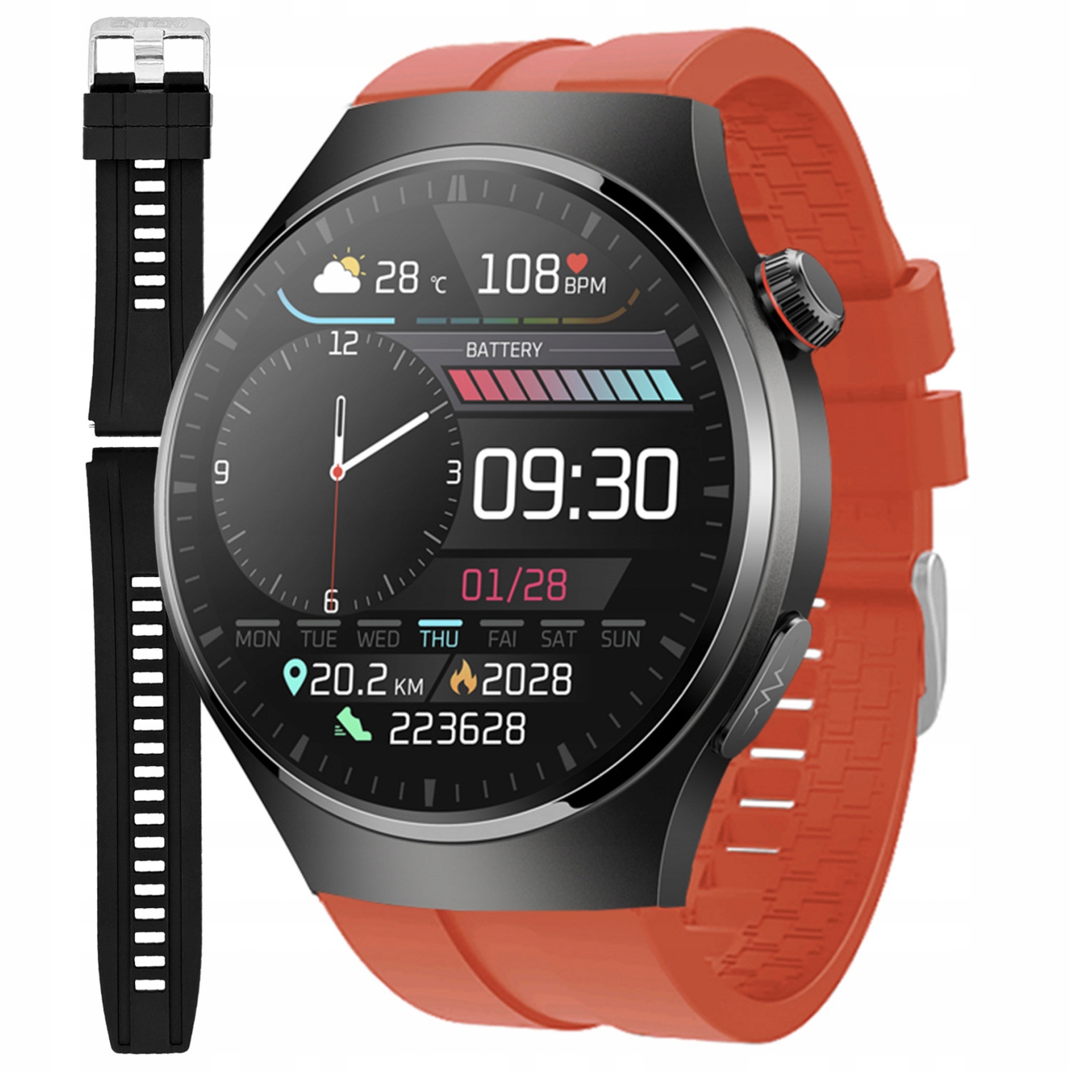 Chytré Hodinky Pánské Hodinky Enter Ekg Měření Cukru Puls Tlak Hovoru Pl