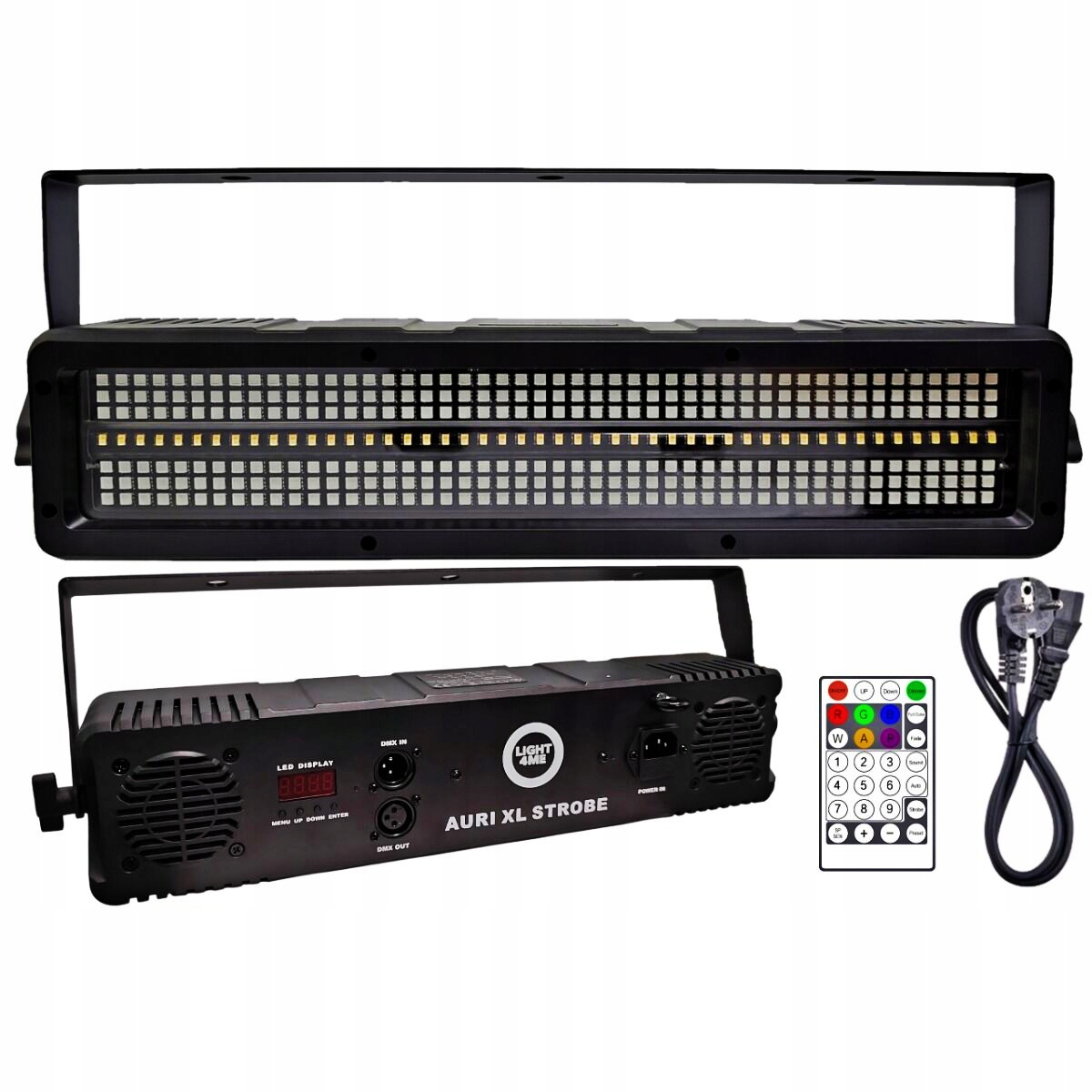 Stroboskop Sceniczny Led Rgb Cold White Amber SMD5050 Pilot Bezprzewodowy